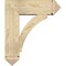 Ekena Millwork Thorton Arts and Crafts Rough Sawn Bracket w/ Offset Brace, Douglas Fir, 8"W x 24"D x 28"H BKT0806X24X28THR03RDF - alternate 4